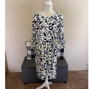Lands End Faux Wrap Dress Size L